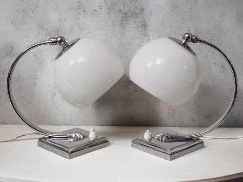 Paar bedlampjes, Art Deco 1920 jaren, Antiek en Kunst, Antiek | Lampen, Ophalen of Verzenden