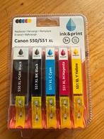 Canon 550/551 XL Inkt Cartridges - Nieuw, Ophalen of Verzenden, Nieuw, Cartridge
