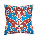 Ikat kussenhoes Rosa linnenlook blauw | 45 x 45 cm, Dekussenkraam@gmail.com, De kussenkraam, Vierkant, Nieuw