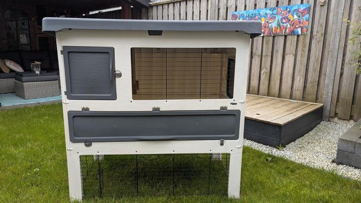 Ferplast Grand Lodge 120, Dieren en Toebehoren, Knaagdieren en Konijnen | Hokken en Kooien, Gebruikt, Hok, 90 cm of meer, 110 cm of meer