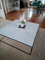 Marmeren salontafel 100x100 cm, Huis en Inrichting, Tafels | Salontafels, Ophalen, Gebruikt, Overige materialen, Vierkant
