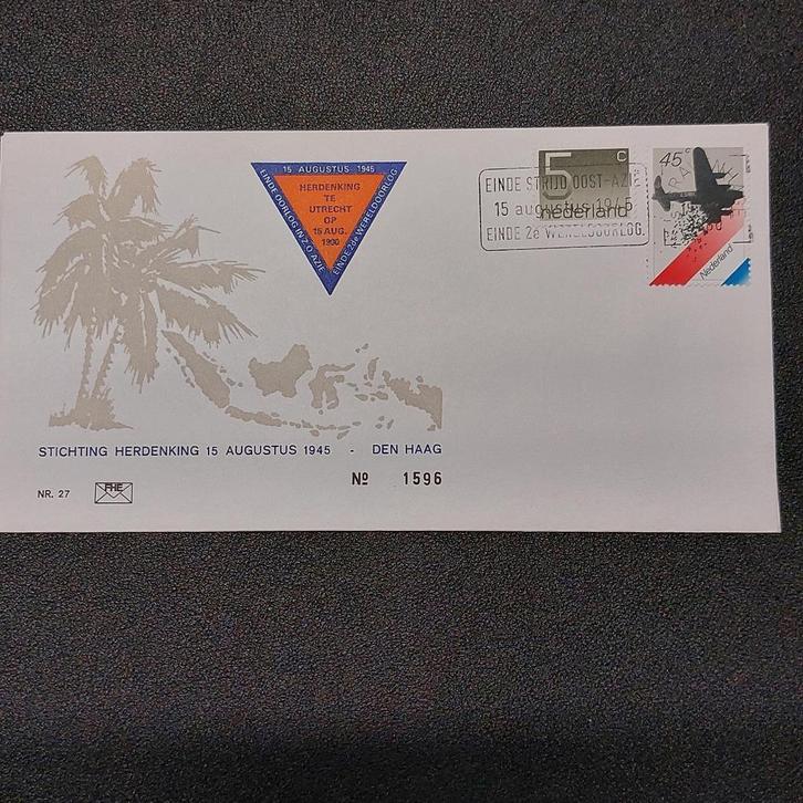 Stichting herdenking 15 augustus 1940, Postzegels en Munten, Brieven en Enveloppen | Nederland, Envelop, Verzenden