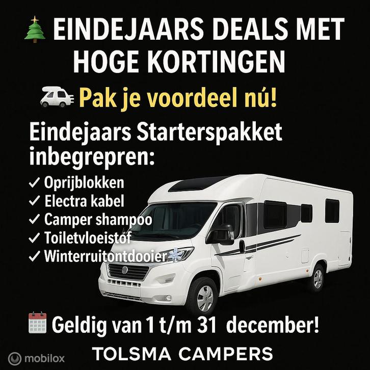 ☆Eindejaars korting op alle campers + Gratis Starterspakke, Caravans en Kamperen, Campers, Bedrijf, Overige merken, Diesel