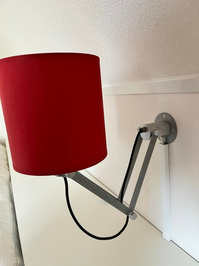 3 Modular wandlampen - 2 rood,, Ophalen, Gebruikt, Metaal