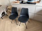 2 Zwarte Kick Kuipstoelen - Zo Goed Als Nieuw!, Huis en Inrichting, Stoelen, Ophalen, Kunststof, Twee, Zwart