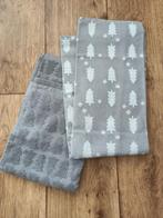 kerst - grijze theedoek en handdoek merk hema, Ophalen, Nieuw