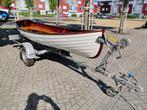 Zeil roei sloep, Watersport en Boten, Roeiboten, Ophalen, Zo goed als nieuw, Overige materialen, Met aanhanger of trailer