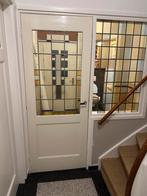 Binnendeur met glas in lood, Doe-het-zelf en Verbouw, Deuren en Horren, Ophalen, Gebruikt, 80 tot 100 cm, Binnendeur