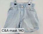 C&A broek short spijkerbroek maat 140 ZGAN, Broek, C&A, Meisje, Ophalen of Verzenden