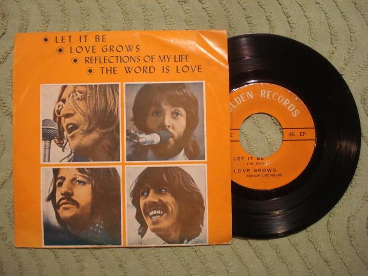 The Beatles 7" Vinyl EP: ‘Let it be’ (Thailand), Cd's en Dvd's, Vinyl Singles, EP, Pop, 7 inch, Ophalen of Verzenden
