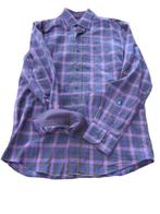 State of art blouse overhemd paars geruit m, Kleding | Heren, Overhemden, State of Art, Ophalen of Verzenden, Halswijdte 39/40 (M)