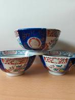 Vintage Japans Imari stijl rijst kom schaal (3 stuks), Ophalen of Verzenden