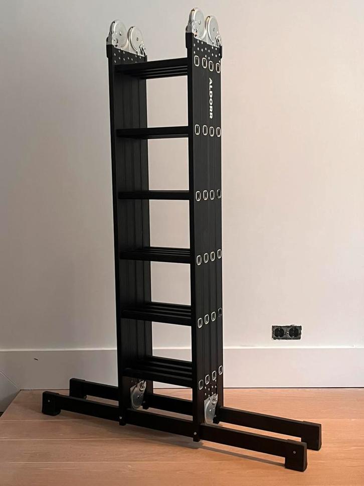 Aldorr Professional 4x6 multi ladder, vouwladder, Doe-het-zelf en Verbouw, Ladders en Trappen, Zo goed als nieuw, Trap, 4 meter of meer