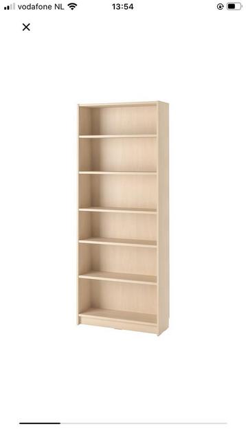Billy boekenkast beuken / hout - afbeelding 1