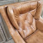 Chesterfield fauteuil Lord / Pemberton in cognac kleur leer, Huis en Inrichting, Fauteuils, Ophalen, Gebruikt, Chesterfield, 50 tot 75 cm