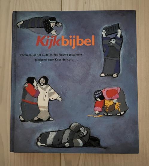 kijkbijbel met mooie sobere prenten, Antiek en Kunst, Antiek | Religie, Ophalen