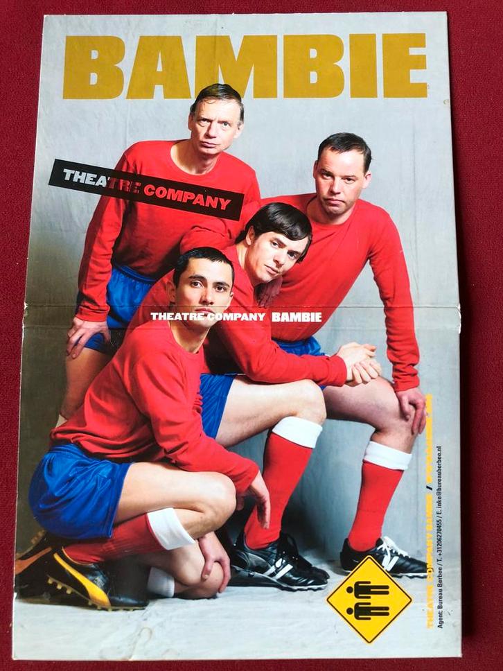 Theater Theatre Company - Bambie / dvd / Johan Cruijff, Cd's en Dvd's, Dvd's | Cabaret en Sketches, Zo goed als nieuw, Stand-up of Theatershow