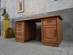 Jaren 80 Deens Design Buro & Stoel Teak | Vintage Bureau, Ophalen of Verzenden, Gebruikt, Bureau