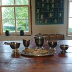 Verzilverd koffie setje, Antiek en Kunst, Ophalen, Zilver