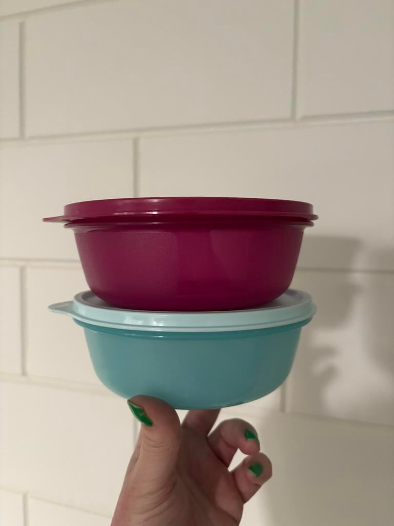 Nieuwe tupperware ruimtekommen, Huis en Inrichting, Keuken | Tupperware, Ophalen of Verzenden, Nieuw, Blauw, Bak of Kom