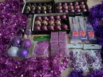 Te koop: Paarse kerstdecoratie - kerstballen en versiering., Ophalen, Nieuw