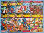 VIER VERDEDIGERS, FRANKENSTEIN, SHANG-CHI. 3.50 EURO P STUK, Boeken, Strips | Comics, Meerdere comics, Ophalen of Verzenden, Gelezen