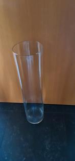 Glazen Cilinder Vaas - 60cm Hoog, Huis en Inrichting, Woonaccessoires | Vazen, Ophalen, Overige kleuren, 50 tot 75 cm, Glas