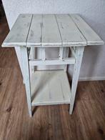 Brocante houten planten tafeltje bijzettafeltje, Ophalen, Gebruikt, 25 tot 50 cm, 50 tot 100 cm