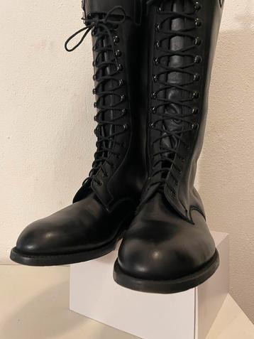 Vintage Military Riding Boots, Combat Boots, Leather, EU44 beschikbaar voor biedingen