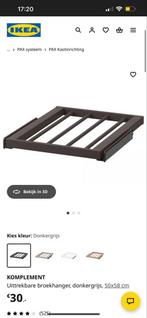 IKEA Komplement Broekhanger 50x58cm, Nieuw, Minder dan 100 cm, Metaal, Met hangruimte