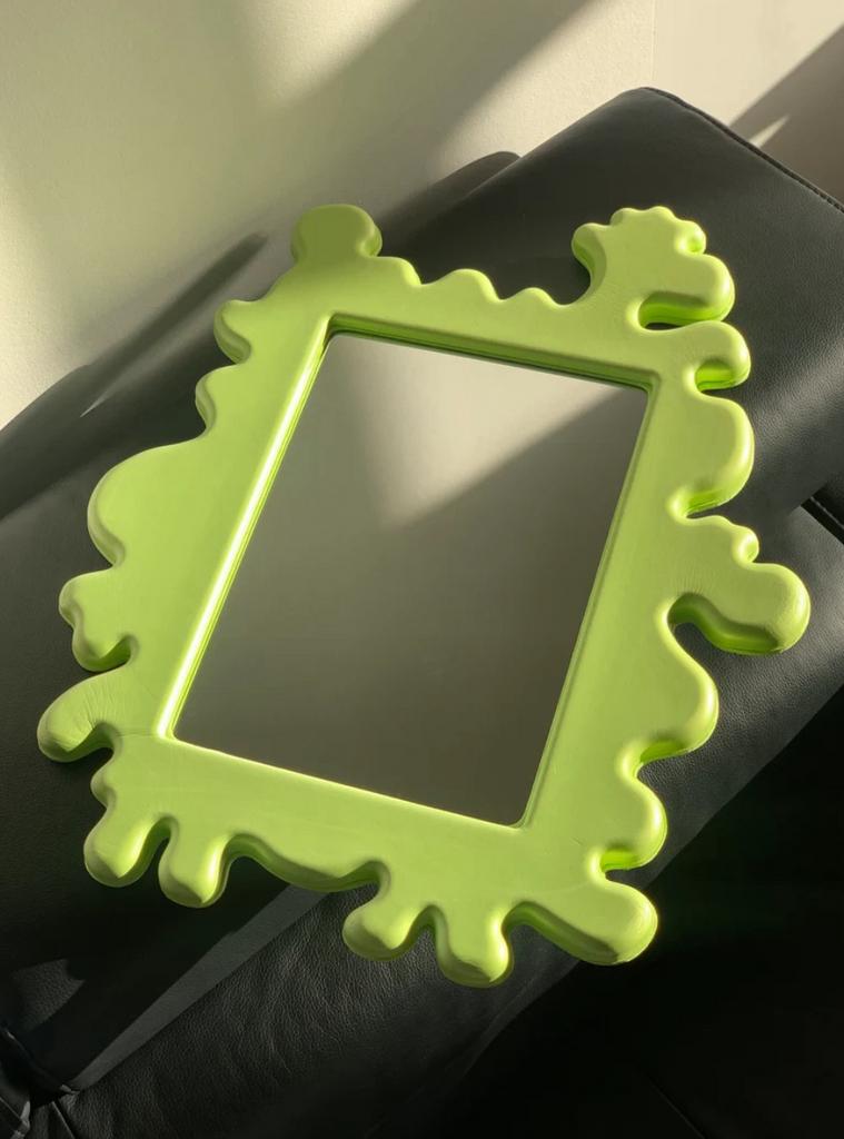 Vintage IKEA spiegel Barnslig Eva Lundgreen pop art foam ‘90, Minder dan 50 cm, Gebruikt, ?, Vintage Ikea