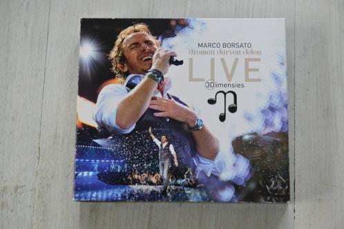 MARCO BORSATO == Dromen Durven Dromen LIVE 3 Dimensies, Cd's en Dvd's, Cd's | Nederlandstalig, Levenslied of Smartlap, Verzenden