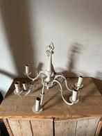 Oude witte kroonluchter, Huis en Inrichting, Lampen | Kroonluchters, Ophalen, Gebruikt, Metaal