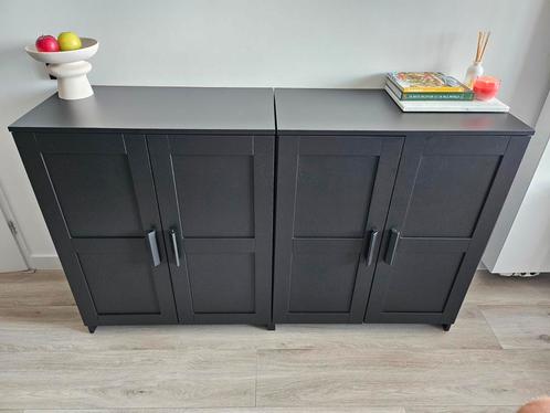 Twee zwarte IKEA BRIMNES kasten te koop – Zo goed als nieuw, Huis en Inrichting, Kasten | Dressoirs, Zo goed als nieuw, 50 tot 100 cm