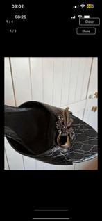 Enzo Angiolini super chic Luxury Black shoes with Fur &clip, Ophalen of Verzenden, Nieuw, Zwart