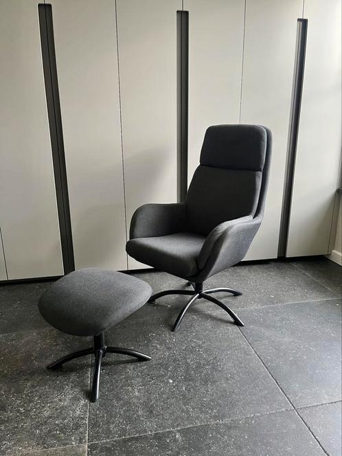 fauteuil met hocker, Huis en Inrichting, Fauteuils, Nieuw, 50 tot 75 cm, 75 tot 100 cm, Ophalen of Verzenden