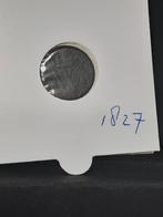 1/2 cent 1827 koning Willem I, Koning Willem I, Overige waardes, Ophalen of Verzenden, Losse munt