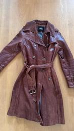 Dolce & Gabbana lams leren dames trenchcoat, Kleding | Dames, Maat 38/40 (M), Dolce & Gabbana, Bruin, Ophalen of Verzenden