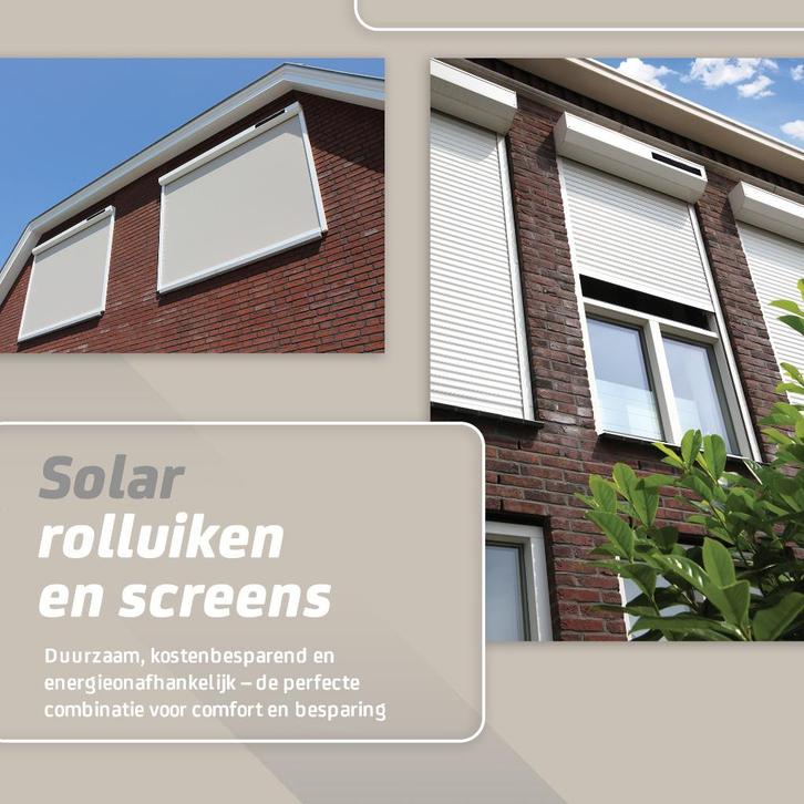 Solar Screen NIEUW, Tuin en Terras, Zonneschermen, Nieuw, Screen, 150 tot 300 cm, Minder dan 250 cm, Elektrisch, Ophalen