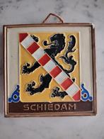 Antieke Cloisonné Westraven Tegel wapen van Schiedam, Ophalen of Verzenden