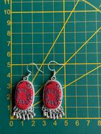 Oorbel，Handgemaakte Song Brocade Oorbellen, Verzenden, Nieuw, Rood, Overige materialen