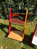 Stokke tripp trapp verstelbare stoel “bonte kleuren”, Ophalen, Gebruikt, Meegroeistoel, Aanschuifbaar