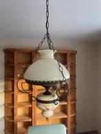 Antieke Porseleinen Hanglamp Romantische Schilderingen, Huis en Inrichting, Lampen | Hanglampen, Ophalen, Gebruikt, Glas, 50 tot 75 cm