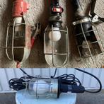 4x Brocante oude looplampen - kooilampen, Antiek en Kunst, Ophalen of Verzenden