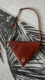Vintage leren tas te koop, Sieraden, Tassen en Uiterlijk, Tassen | Damestassen, Ophalen of Verzenden, Zo goed als nieuw, Bruin