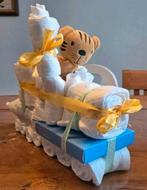 Luiertaart Trein met Knuffeldoekje, Ophalen of Verzenden, Nieuw, Kraamcadeau