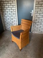 4 rotan stoelen inclusief kussentjes, Minder dan 75 cm, Riet of Rotan, Ophalen of Verzenden, Zo goed als nieuw