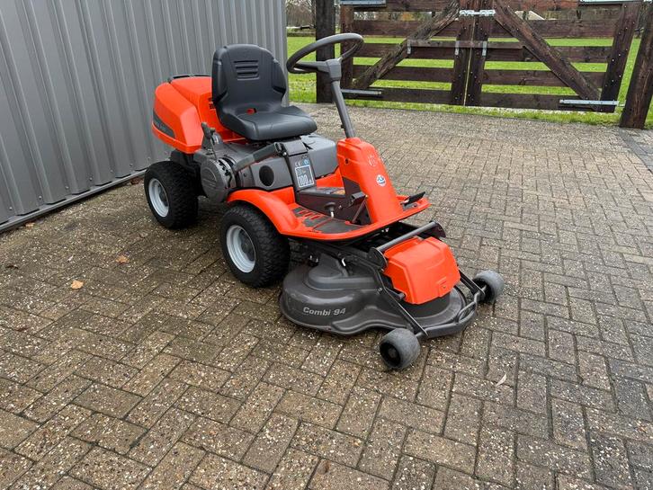 Husqvarna Rider R 13 C Frontmaaier Zitmaaier 94cm bioclip, Tuin en Terras, Zitmaaiers, Zo goed als nieuw, 90 tot 120 cm, Elektrische starter