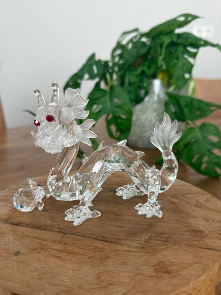 Kristallen draak – uniek handgemaakt decoratief stuk, Antiek en Kunst, Antiek | Glas en Kristal, Ophalen of Verzenden