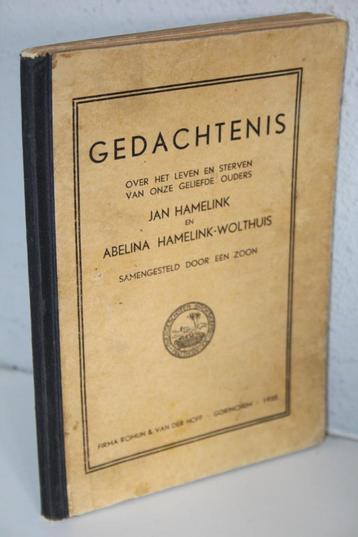 Gedachtenis Jan Hamelink en Abelina Hamelink-Wolthuis (1935) beschikbaar voor biedingen